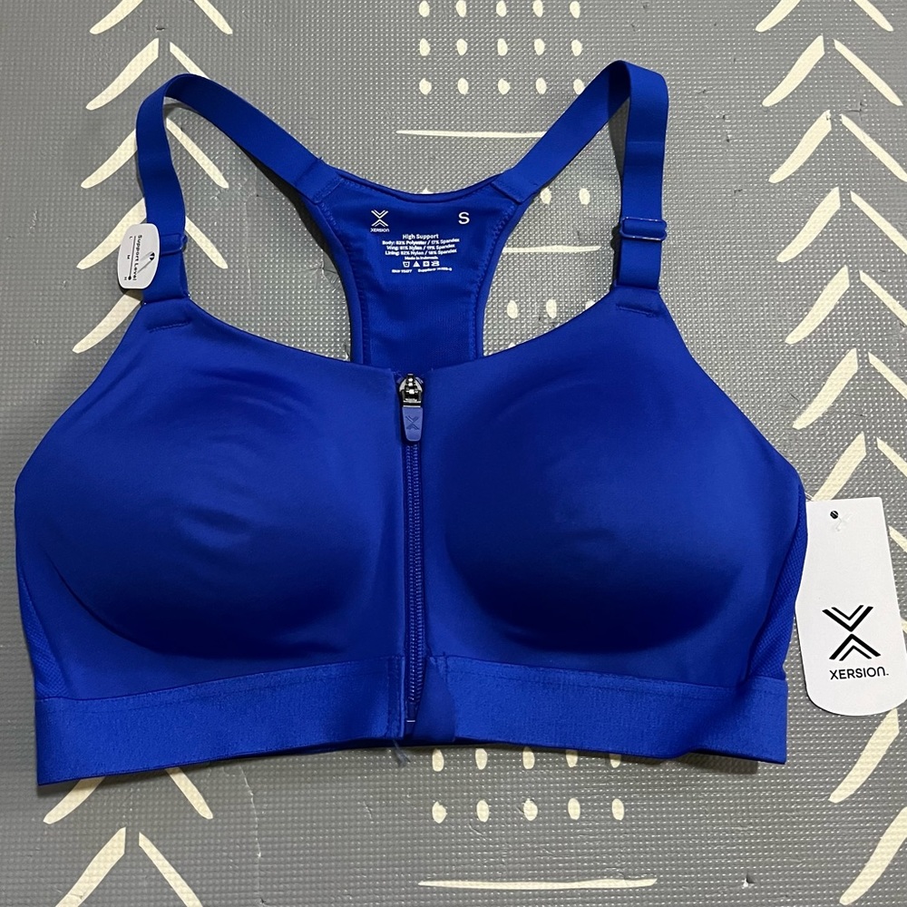 NWT Xersion Bright Blue Sports Bra Size S
